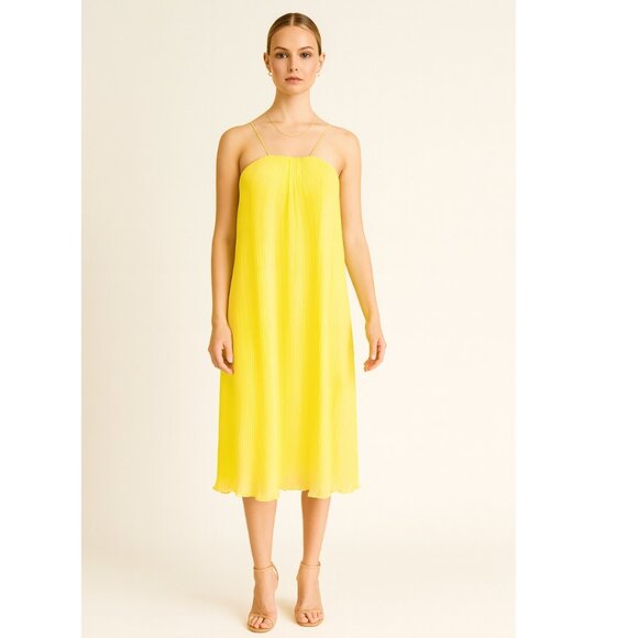 Mestiza Pleated Shift Midi Dress 8 - Picture 1 of 9